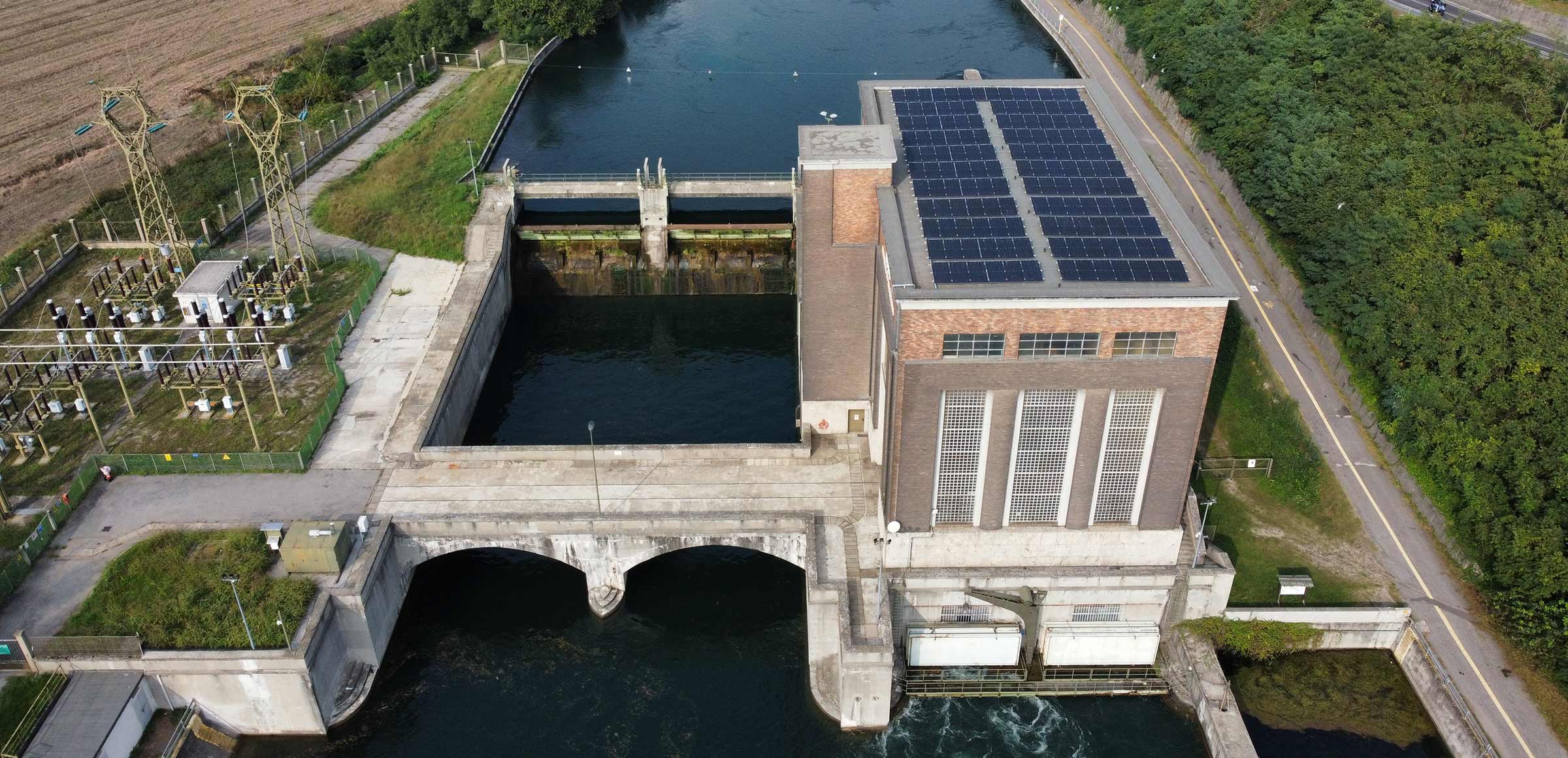 Casuzze hydroelectric and photovoltaic plant